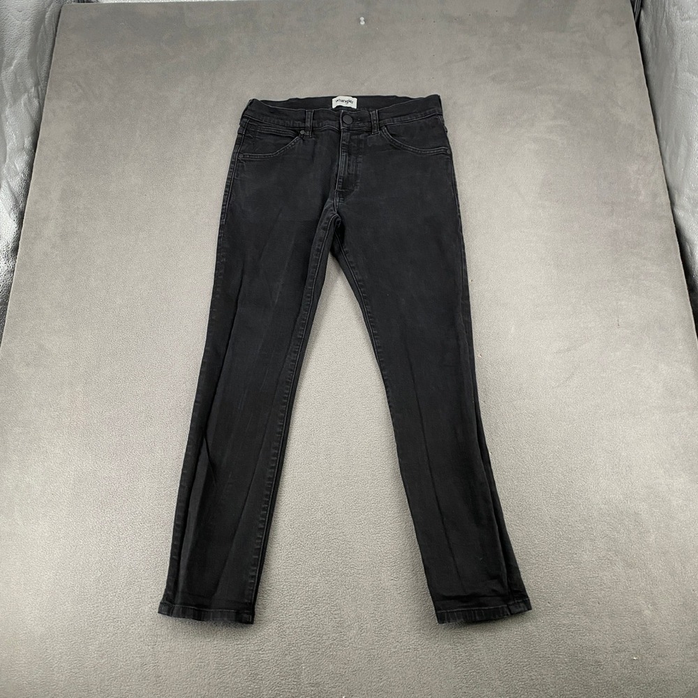 Wrangler Larston Slim Tapered Jeans Mens 31x32 Black Denim W18SHP19A